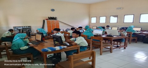 Pelaksanaan TKA Hari Kedua di MTsN 6 Pasuruan Berlangsung Tertib dan Lancar
