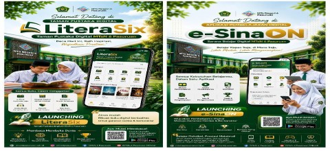 Kepala MTsN 6 Pasuruan Resmi Luncurkan LiteraSix dan e-SinaON, Wujud Transformasi Digital Madrasah